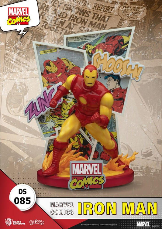 Marvel Comics D-Stage PVC Diorama Iron Man 16 cm - Smalltinytoystore