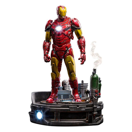 Marvel Deluxe Art Scale Statue 1/10 Iron Man Unleashed 23 cm - Smalltinytoystore