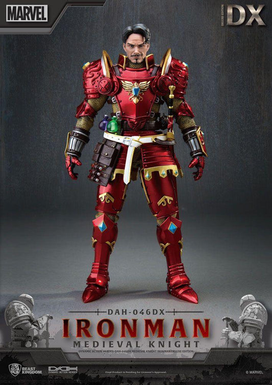 Marvel Dynamic 8ction Heroes Actionfigur 1/9 Medieval Knight Iron Man Deluxe Version 20 cm - Smalltinytoystore