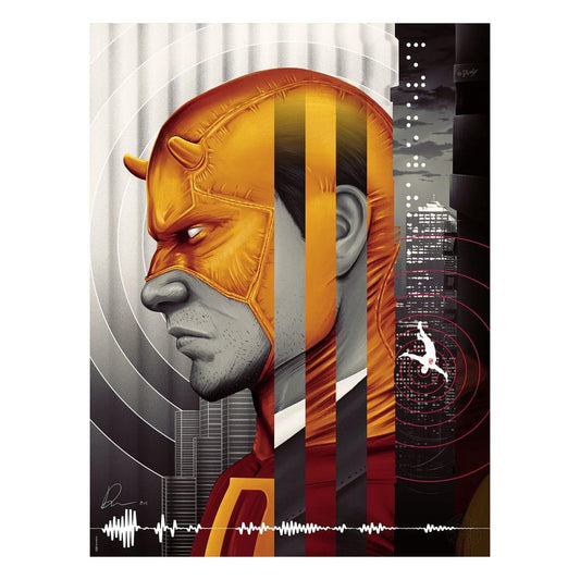 Marvel Kunstdruck Daredevil: The Man Without Fear (Yellow Variant) 46 x 61 cm - ungerahmt - Smalltinytoystore