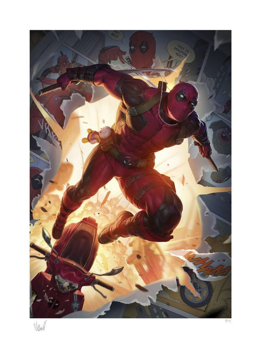 Marvel Kunstdruck Deadpool 46 x 61 cm - ungerahmt - Smalltinytoystore