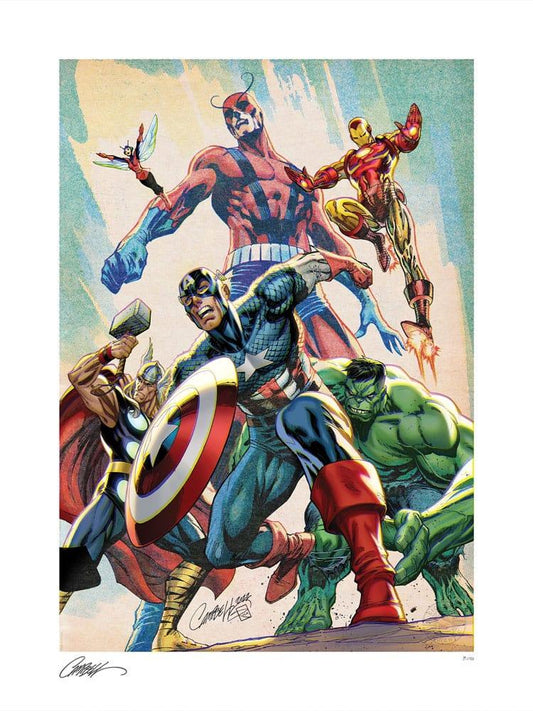 Marvel Kunstdruck The Avengers 46 x 61 cm - ungerahmt - Smalltinytoystore