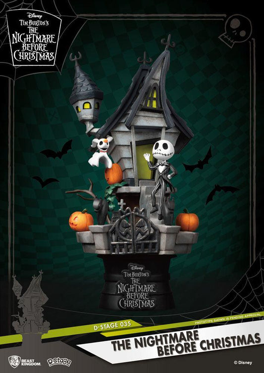 Nightmare before Christmas D-Stage PVC Diorama Jack's Haunted House 15 cm - Smalltinytoystore