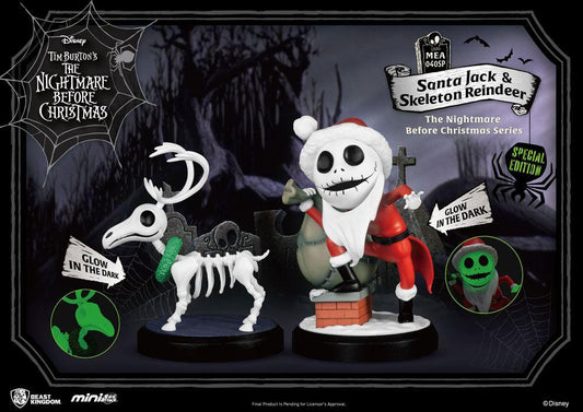 Nightmare Before Christmas Mini Egg Attack Figuren 2er-Pack Santa Jack & Skeleton Reindeer 8 cm - Smalltinytoystore