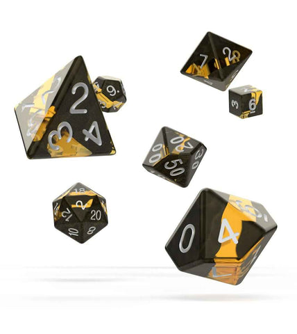 Oakie Doakie Dice Würfel RPG-Set Enclave - Amber (7) - Smalltinytoystore