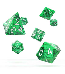 Oakie Doakie Dice Würfel RPG-Set Speckled - Grün (7) - Smalltinytoystore