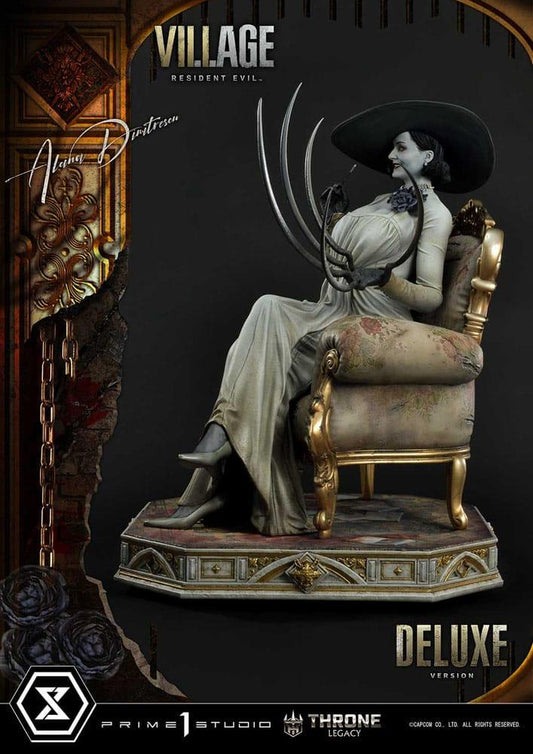 Resident Evil Village Throne Legacy Collection Statue 1/4 Alcina Dimitrescu Deluxe Version 66 cm - Smalltinytoystore