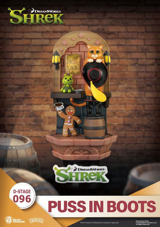 Shrek D-Stage PVC Diorama Puss In Boots 15 cm - Smalltinytoystore