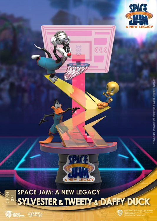 Space Jam: A New Legacy D-Stage PVC Diorama Sylvester & Tweety & Daffy Duck New Version 15 cm - Smalltinytoystore