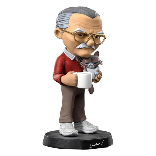 Stan Lee Mini Co. PVC Figur Stan Lee with Grumpy Cat 14 cm - Smalltinytoystore