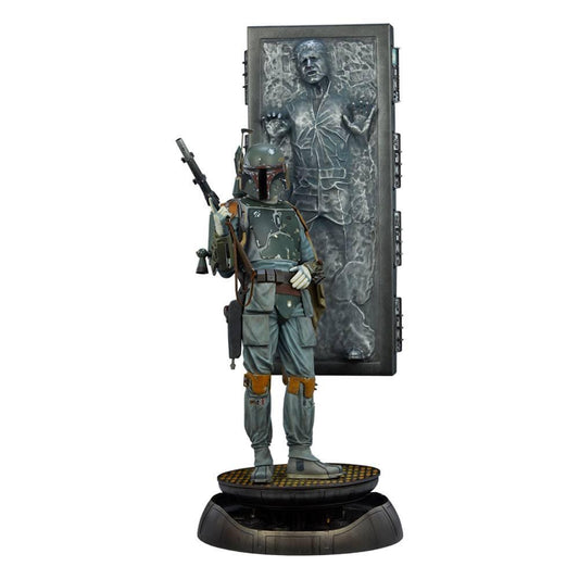 Star Wars Premium Format Statue Boba Fett and Han Solo in Carbonite 70 cm - Smalltinytoystore