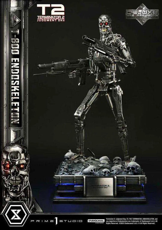 Terminator 2 Museum Masterline Series Statue 1/3 Judgment Day T800 Endoskeleton Deluxe Bonus Version 74 cm - Smalltinytoystore