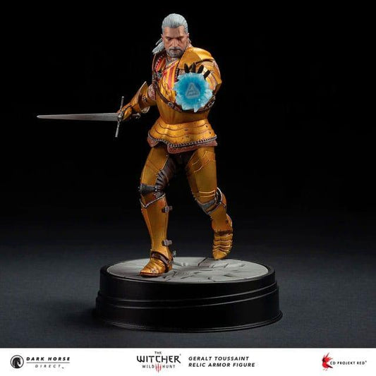 The Witcher 3 PVC Statue Geralt Toussaint Relic Armor 20 cm - Smalltinytoystore