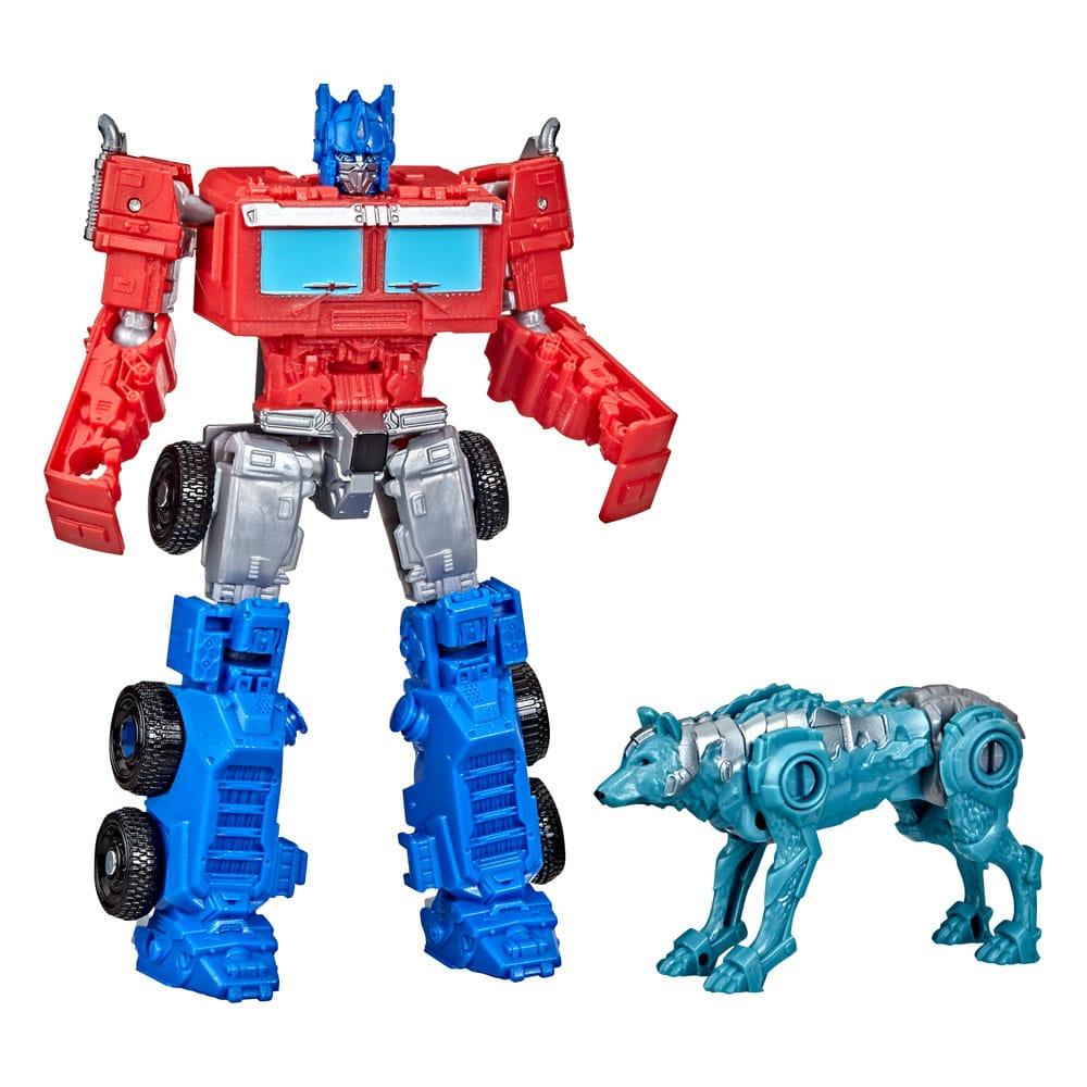 Transformers Aufstieg der Bestien Beast Alliance Weaponizer Actionfiguren 2er-Pack Optimus Prime & Chainclaw 13 cm - Smalltinytoystore