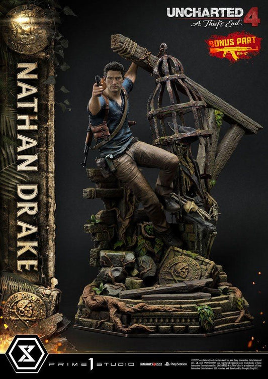 Uncharted 4: A Thief's End Ultimate Premium Masterline Statue 1/4 Nathan Drake Deluxe Bonus Version 69 cm - Smalltinytoystore