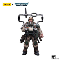 Warhammer 40k Actionfigur 1/18 Astra Militarum Cadian Command Squad Veteran with Master Vox 12 cm - Smalltinytoystore