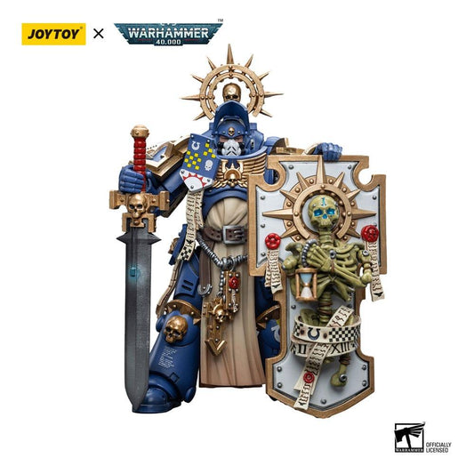 Warhammer 40k Actionfigur 1/18 Ultramarines Primaris Captain with Relic Shield and Power Sword 12 cm - Smalltinytoystore