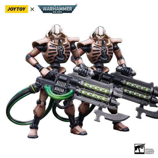 Warhammer 40k Actionfigur 2er-Pack 1/18 Necrons Szarekhan Dynasty Immortal with Gauss Blaster 11 cm - Smalltinytoystore