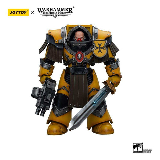 Warhammer The Horus Heresy Actionfigur 1/18 Imperial Fists Legion Cataphractii Terminator Squad Legion Cataphractii Sergeant with Power Sword 12 cm - Smalltinytoystore