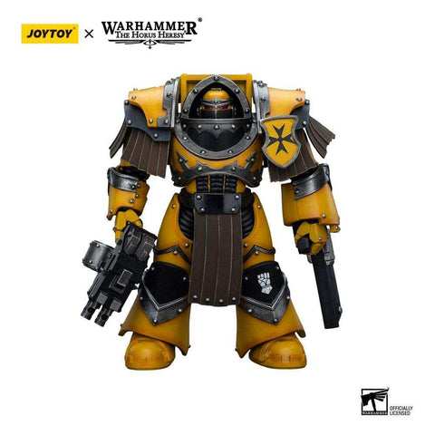 Warhammer The Horus Heresy Actionfigur 1/18 Imperial Fists Legion Cataphractii Terminator Squad Legion Cataphractii with Chainfist 12 cm - Smalltinytoystore