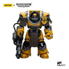 Warhammer The Horus Heresy Actionfigur 1/18 Imperial Fists Legion Cataphractii Terminator Squad Legion Cataphractii with Heavy Flamer 12 cm - Smalltinytoystore