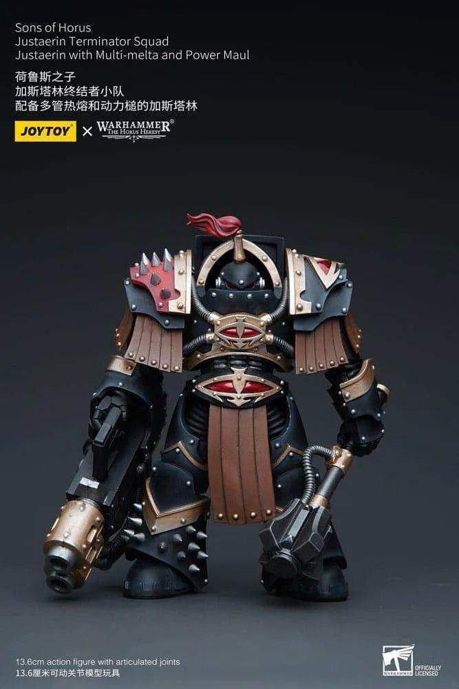 Warhammer The Horus Heresy Actionfigur 1/18 Sons of Horus Justaerin Terminator Squad Justaerin with Multi-melta and Power MauL 12 cm - Smalltinytoystore