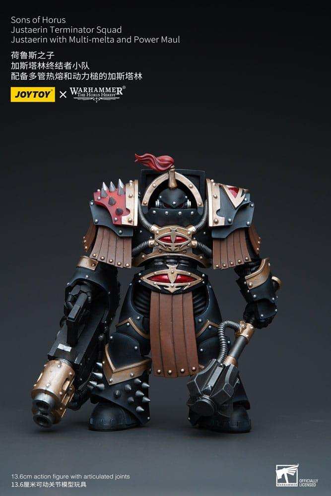 Warhammer The Horus Heresy Actionfigur 1/18 Sons of Horus Justaerin Terminator Squad Justaerin with Multi-melta and Power MauL 12 cm - Smalltinytoystore