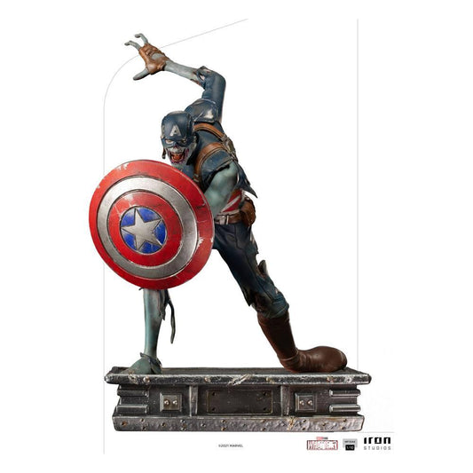 What If...? Art Scale Statue 1/10 Captain America Zombie 22 cm - Smalltinytoystore