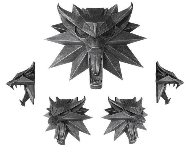 Witcher 3 Wild Hunt Wand-Skulptur Wolf 15 x 15 cm - Smalltinytoystore