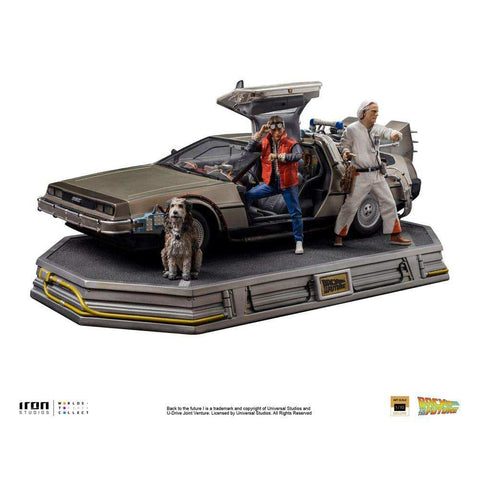 Zurück in die Zukunft Art Scale Statue 1/10 DeLorean Full Set 23 cm - Smalltinytoystore